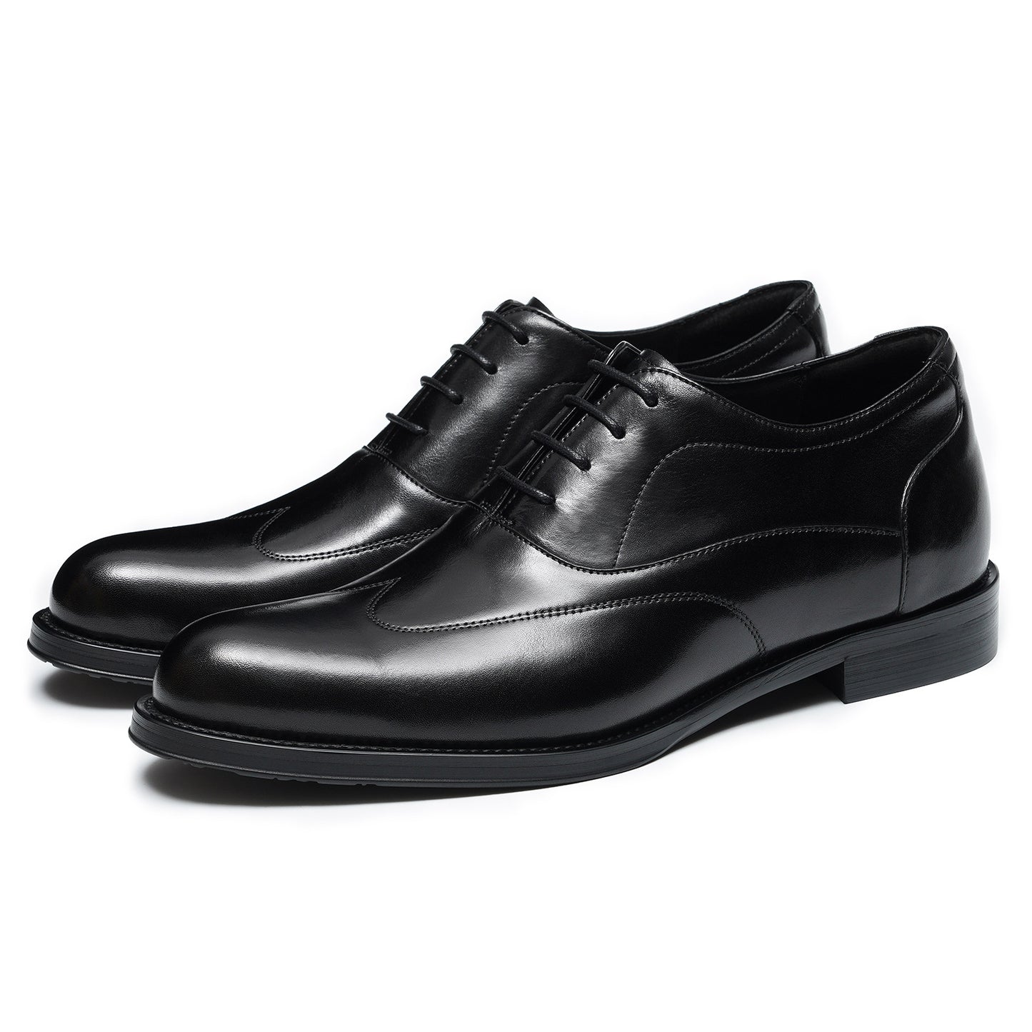 Inner Height Increasing Leather Shoes Men's Top Layer Cowhide Business Formal Wear Pointed Oxford Shoes Wedding Men's Shoes21311