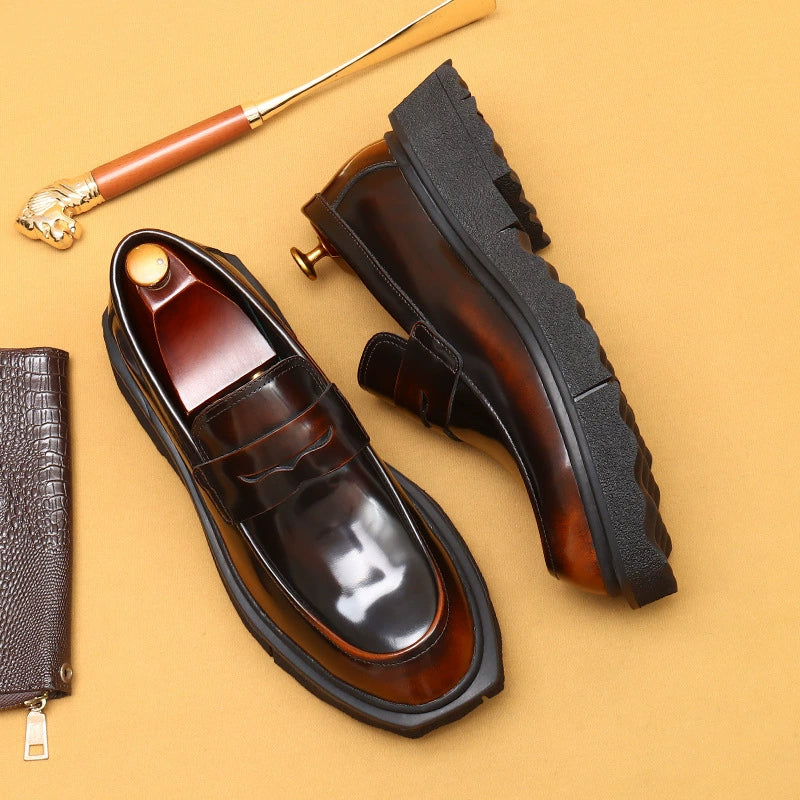 Men’s Chunky-Sole Penny Loafers 23682