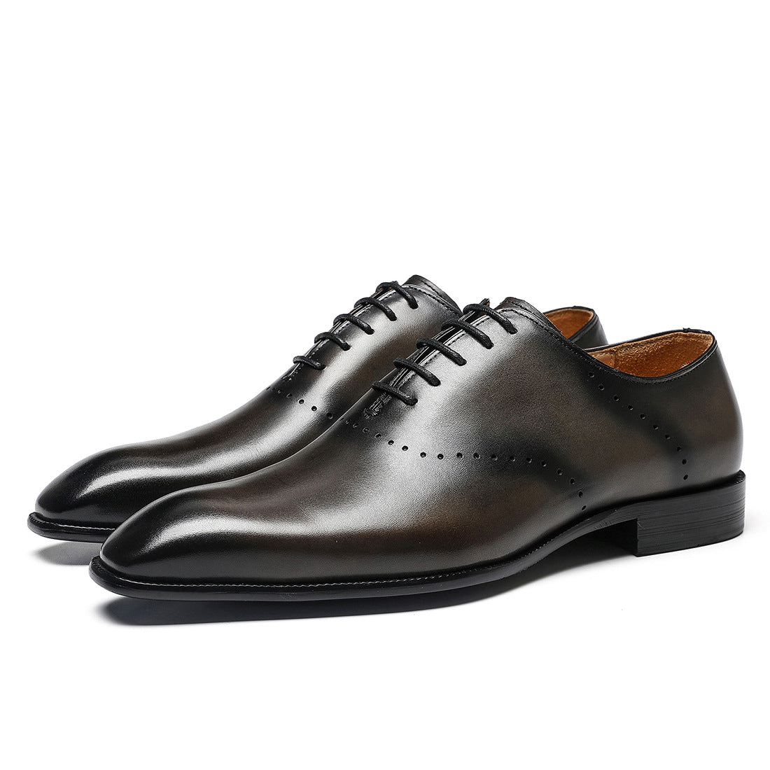 Top Layer Cowhide Men's Dress Shoes Men's Genuine Leather Cow Lining Business Pointed British Style Men's Shoes leather shoes66292