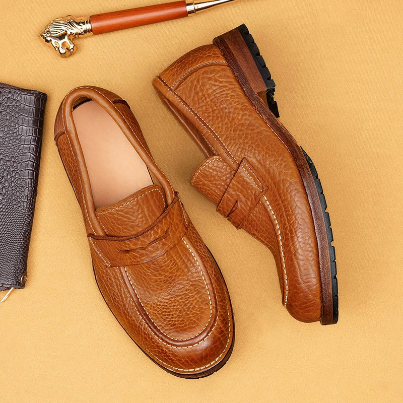 (Ships in 6 days)Goodyear Welt Leather-Sole Slip-On Business Shoes 1570-53