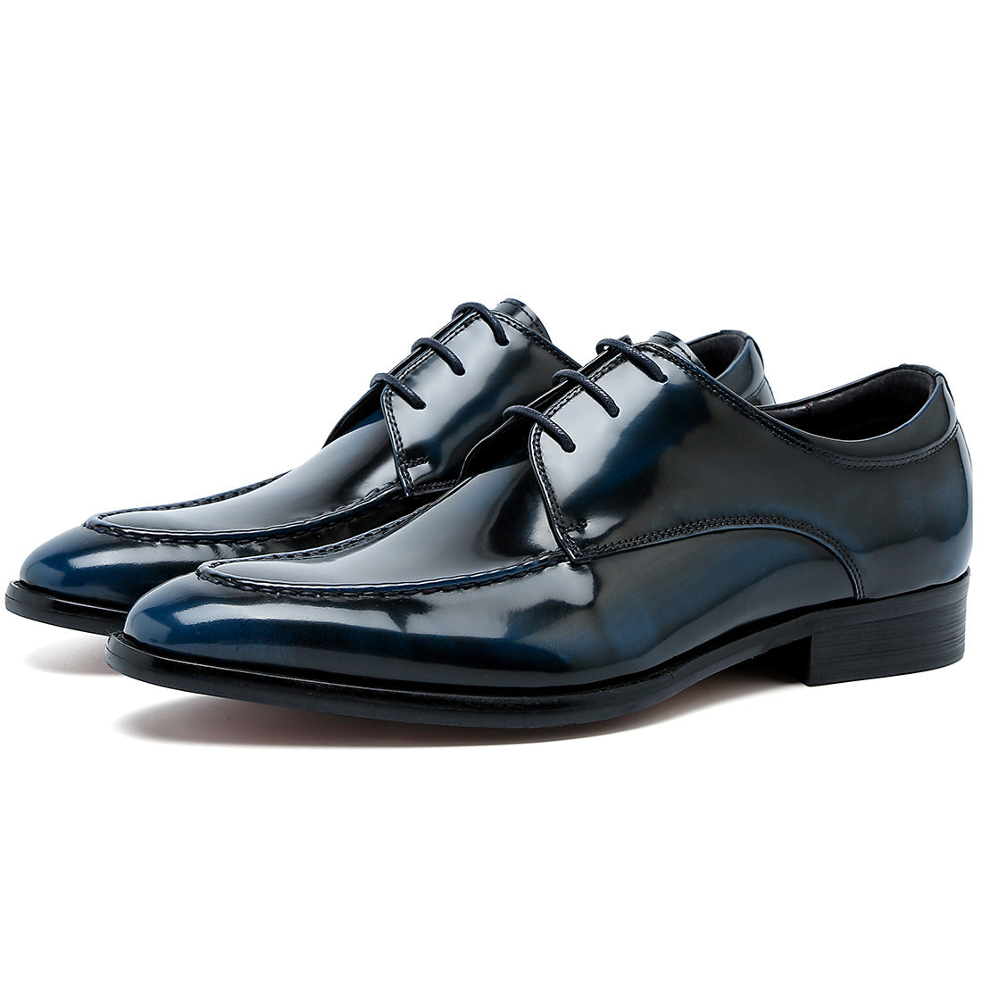 Business Men's Shoes Formal Casual Shoes British Leather Patent Leather Brushed Breathable Pointed Wedding Leather Shoes male shoes68110