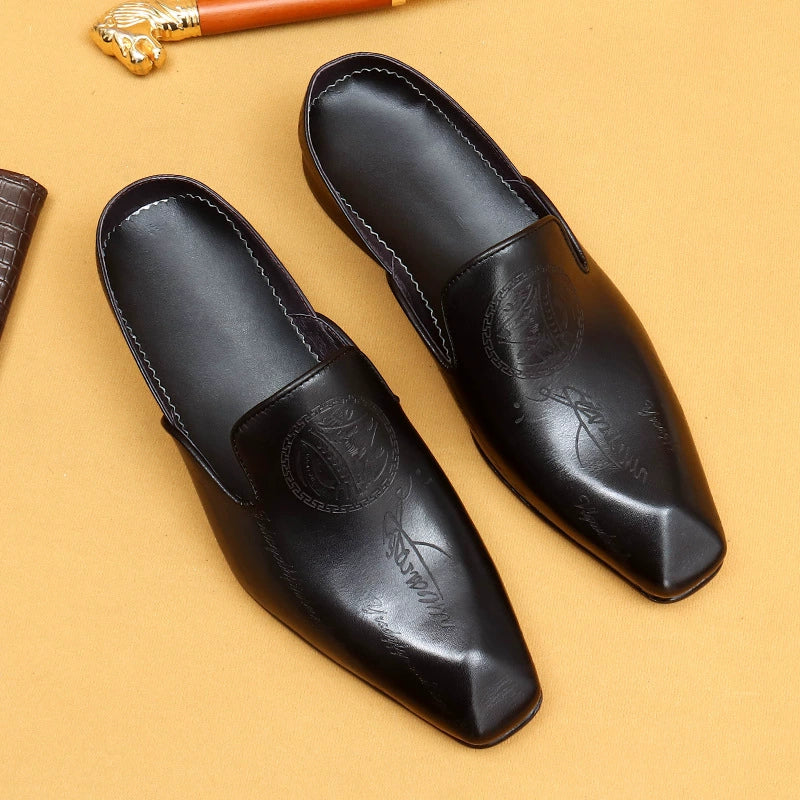 Men’s Handmade Leather Mules 68880