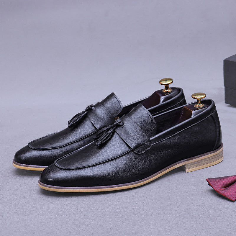 Men's Loafers Slip-on Leather Shoes 23720