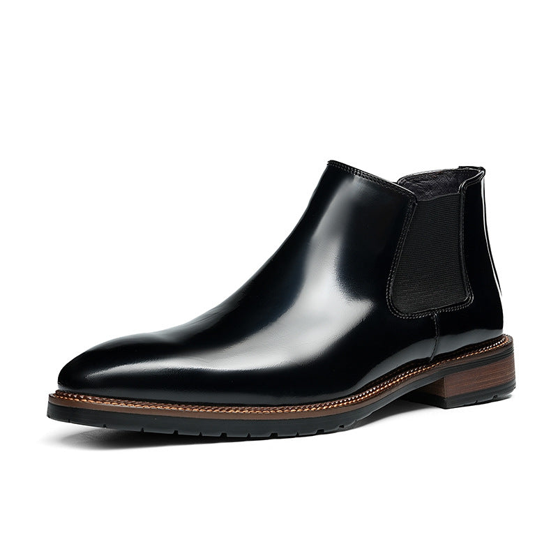 Men’s British Square-Toe Chelsea Boots 25896