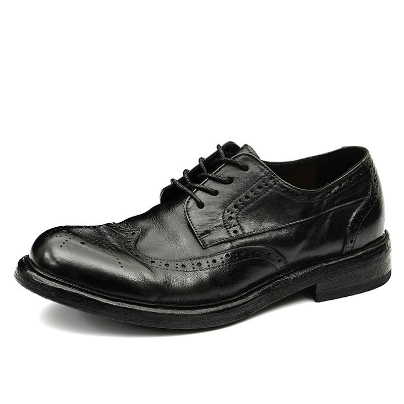 (Ships in 6 days)Handmade Goodyear Men's Derby Shoes 82803