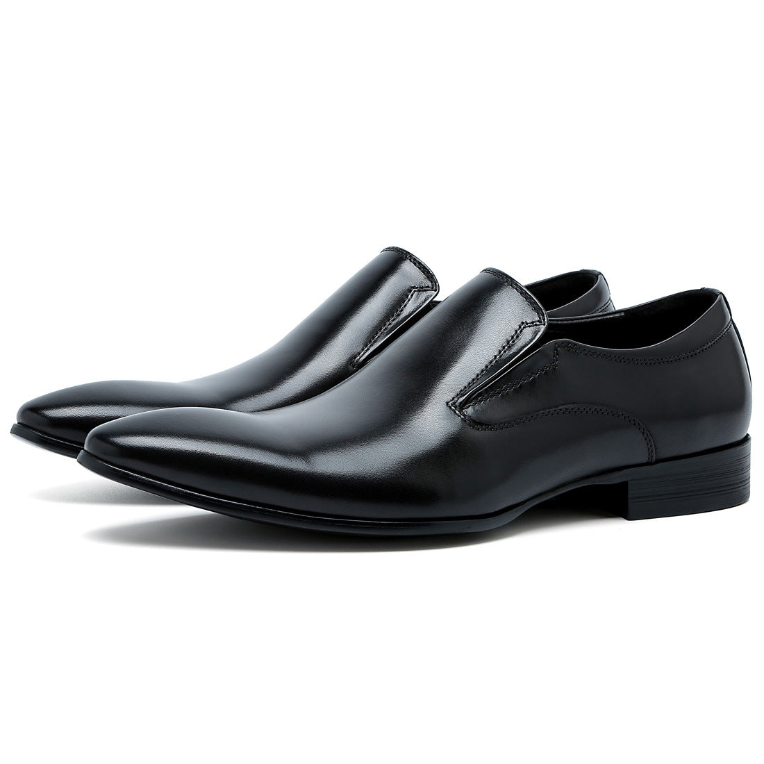Genuine Leather Formal Business Casual Leather Shoes Men's Top Layer Cowhide Breathable Fashion Pointed-Toe Wedding Shoes25835