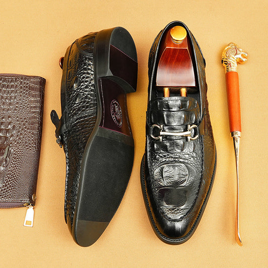 Chaussures en cuir de vachette de première couche pour hommes Chaussures pour hommes Chaussures en cuir décontractées pour hommes d'affaires 89091