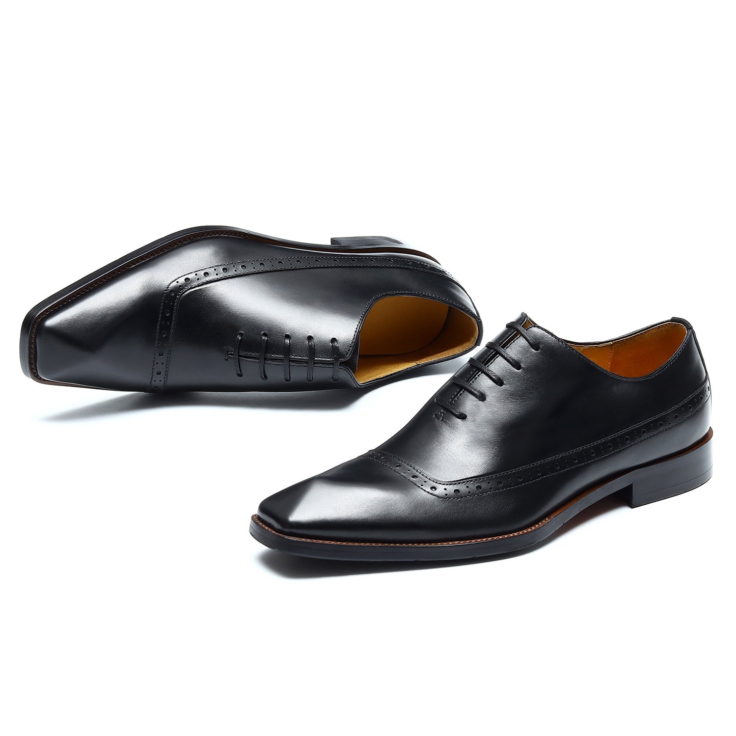 Chaussures en cuir pour hommes en cuir véritable style anglais Brogue Business Formal Wear Oxford Shoes hommes shoe68878
