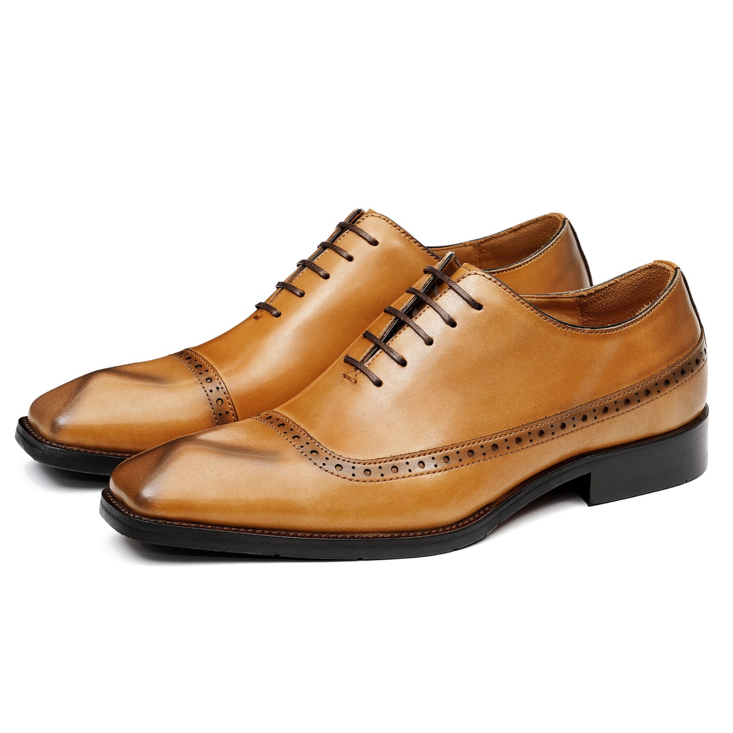 Chaussures en cuir pour hommes en cuir véritable style anglais Brogue Business Formal Wear Oxford Shoes hommes shoe68878