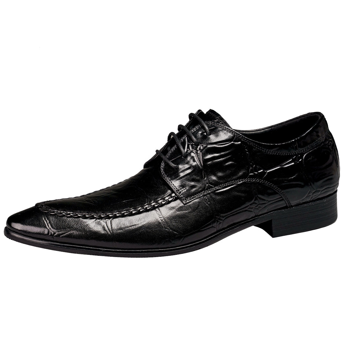 Chaussures en cuir Buckle Mengke pour hommes Chaussures formelles en cuir véritable pour hommes Chaussures décontractées à enfiler pour hommes à la mode Chaussures en cuir69501 