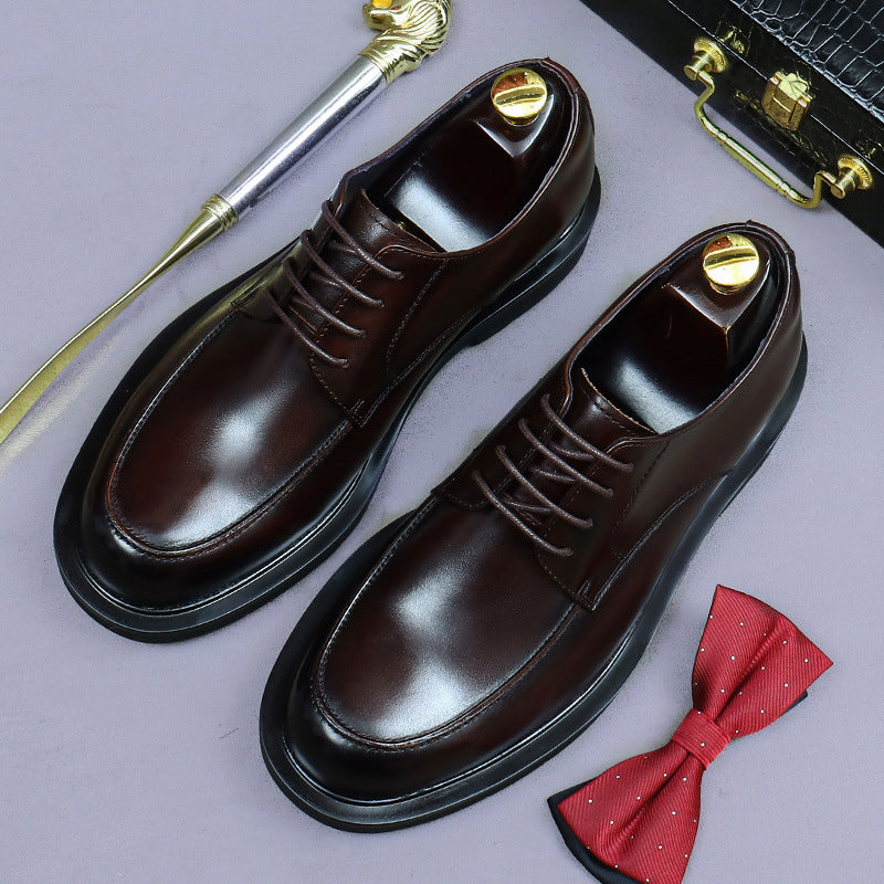 Derby shoes formal leather shoes men's wedding shoes 68912