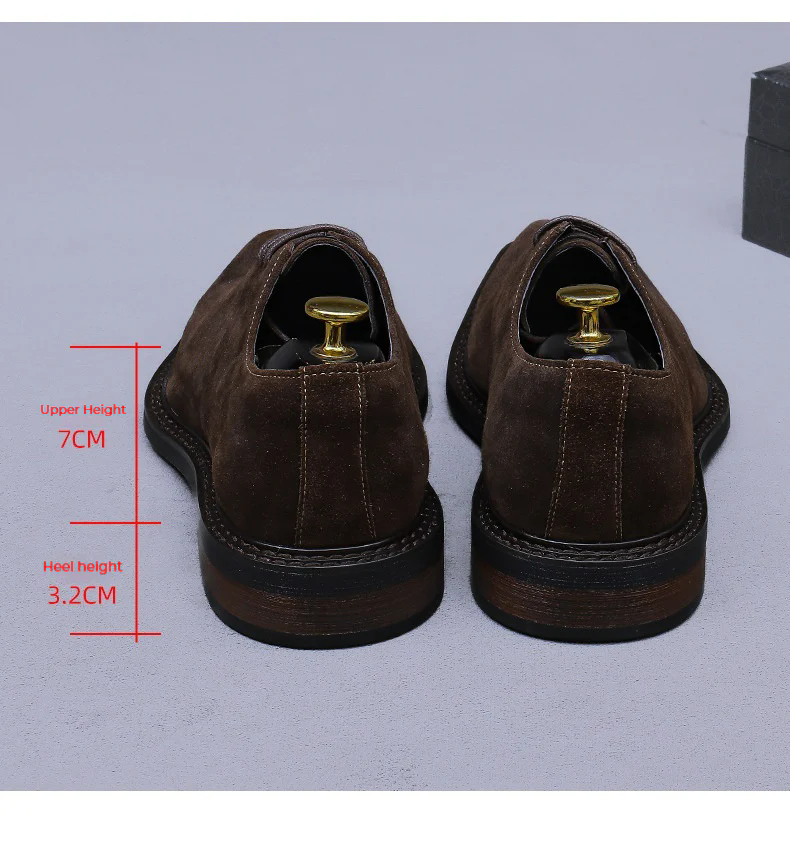 Men’s British Retro Suede Leather Oxford Shoes 96186
