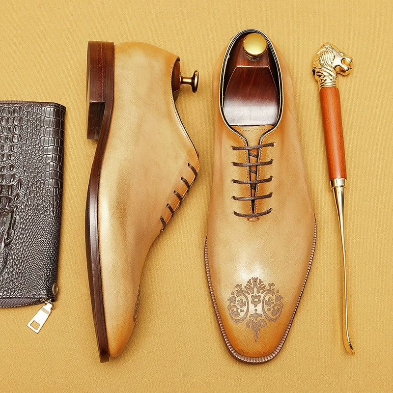 Men’s Carved Genuine Leather Oxford Shoes 68881