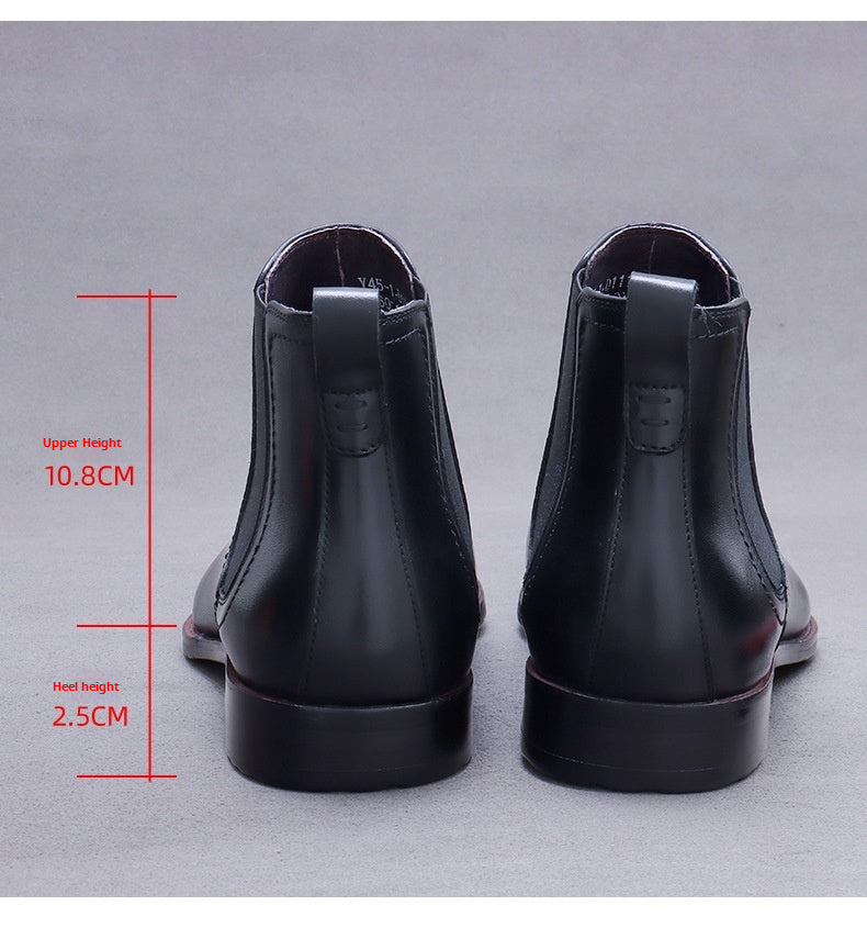 Men's Winter Warm Genuine Leather Business Boots 68897