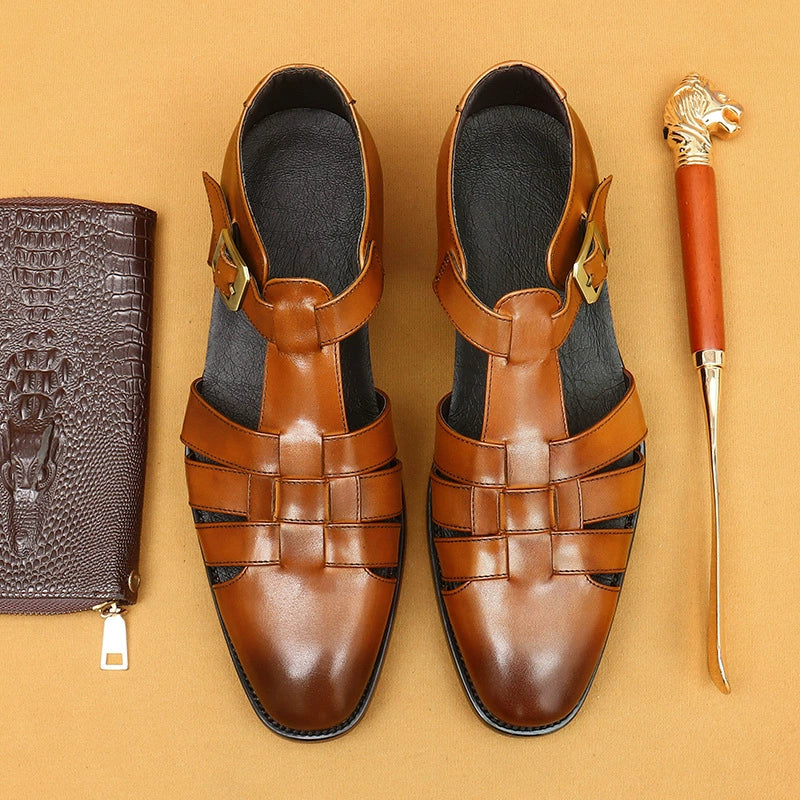 Men’s Premium Full-Grain Leather Sandals 96137