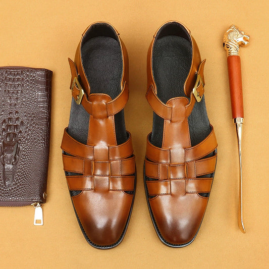 Men’s Premium Full-Grain Leather Sandals 96137