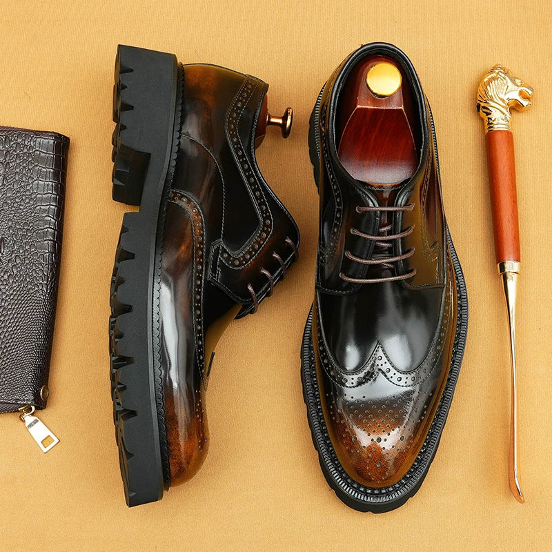 Brogue Men's Leather Shoes 96128