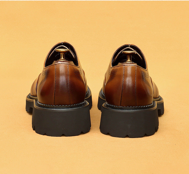 Men’s British Full-Grain Leather Formal Business Shoes 96127
