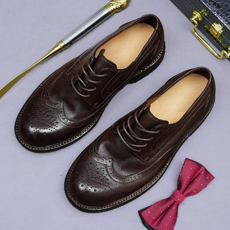 （Ships in 6 days）Handmade Goodyear Men's Derby Shoes  82803