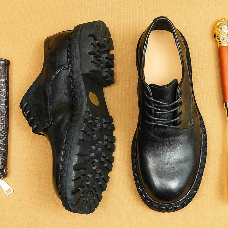 (Ships in 6 days)Genuine Horsehide  Round-Toe Dress Shoes 82715