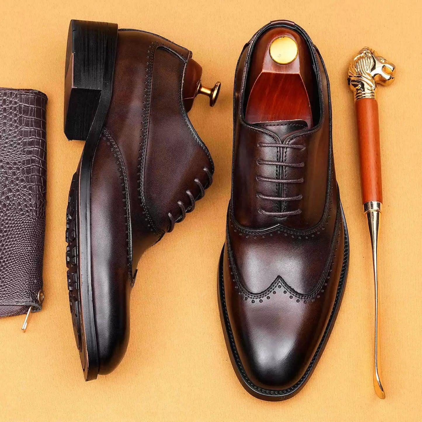 Formal Business Wedding Groom Pointed-Toe Shoes 68926