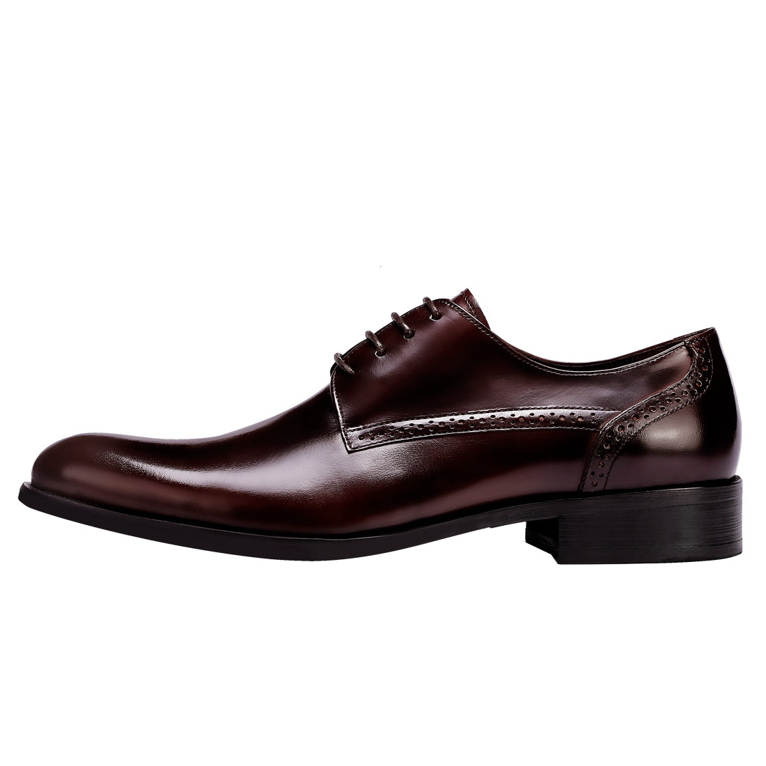 Chaussures en cuir de vachette de première couche pour hommes Chaussures d'affaires en cuir à lacets britanniques pour hommes Chaussures formelles en cuir de vachette de première couche23107 
