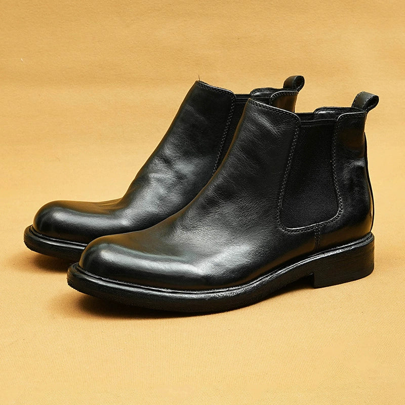 (Ships in 6 days)Men's Goodyear Welted Horsehide Chelsea Boots 82712