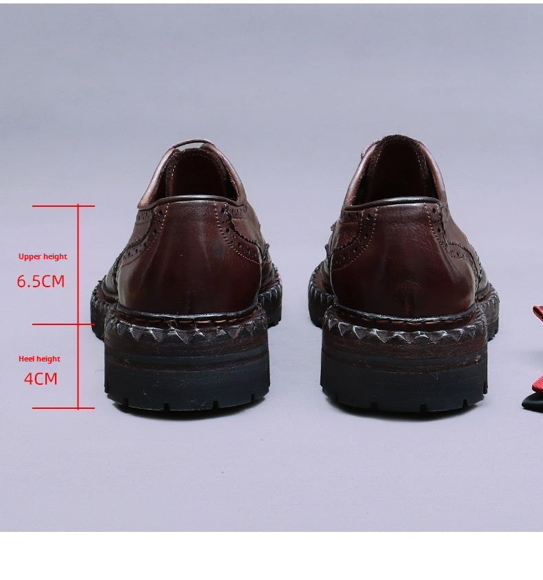 (Ships on 6 days)Men's Genuine Leather Brogue Shoes 82713