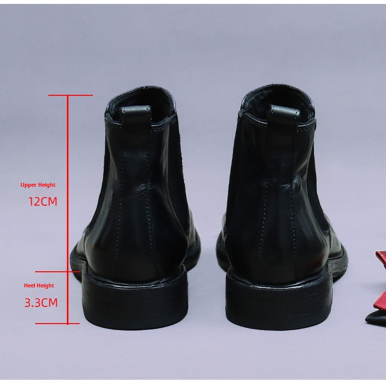 (Ships in 6 days)Men's Goodyear Welted Horsehide Chelsea Boots 82712