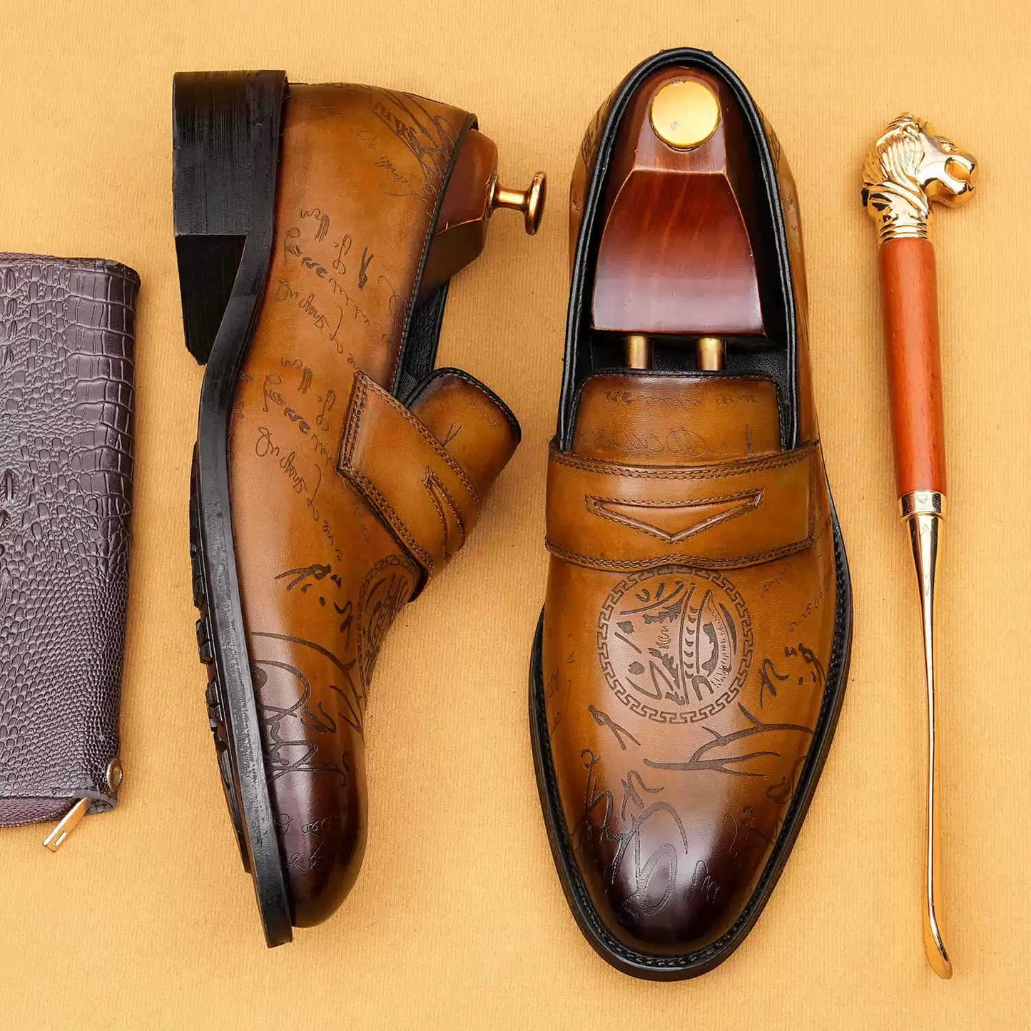 Formal Business Soft Leather Slip-On Dress Shoes 68923