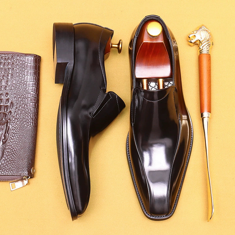 Men’s Slip-On Pointed-Toe Formal Loafers 23666