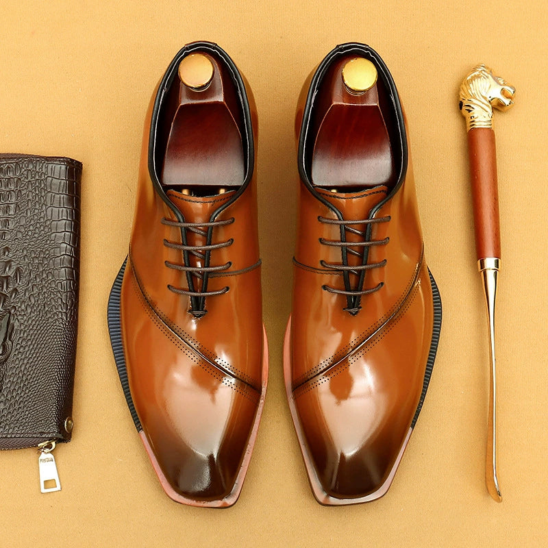 Versatile Wedding & Business Lace-Up Shoes for Men 23690