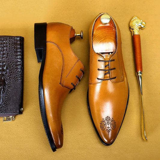 Men’s Brogue Derby Shoes 25829