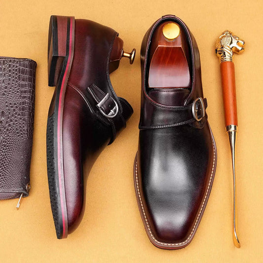 Premium British Style Buckle Dress Shoes 65173