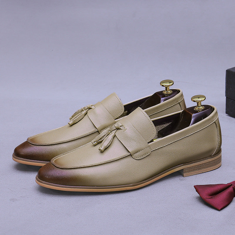 Men's Loafers Slip-on Leather Shoes 23720