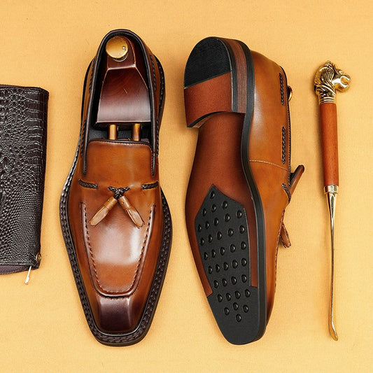 Men’s Tassel Business Leather Shoes 96159