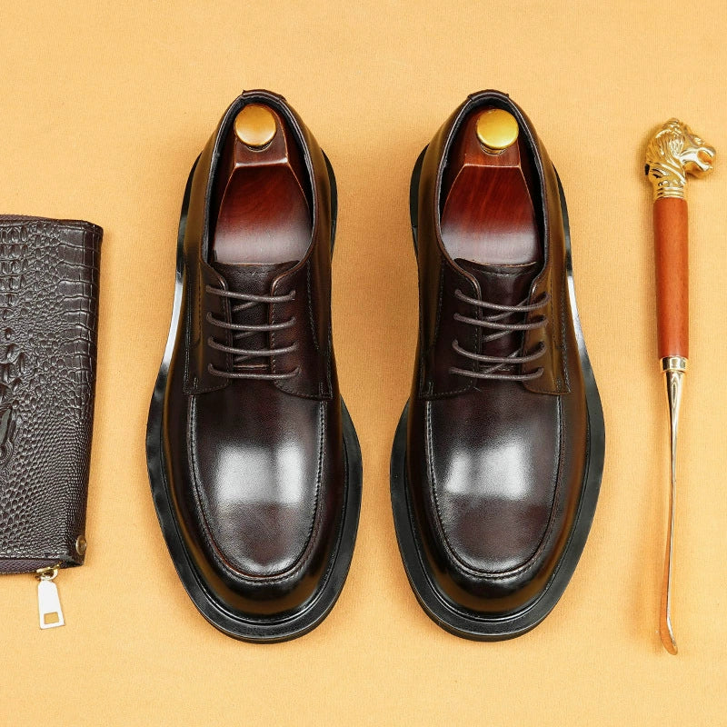 Men’s British Leather Derby Shoes 68912