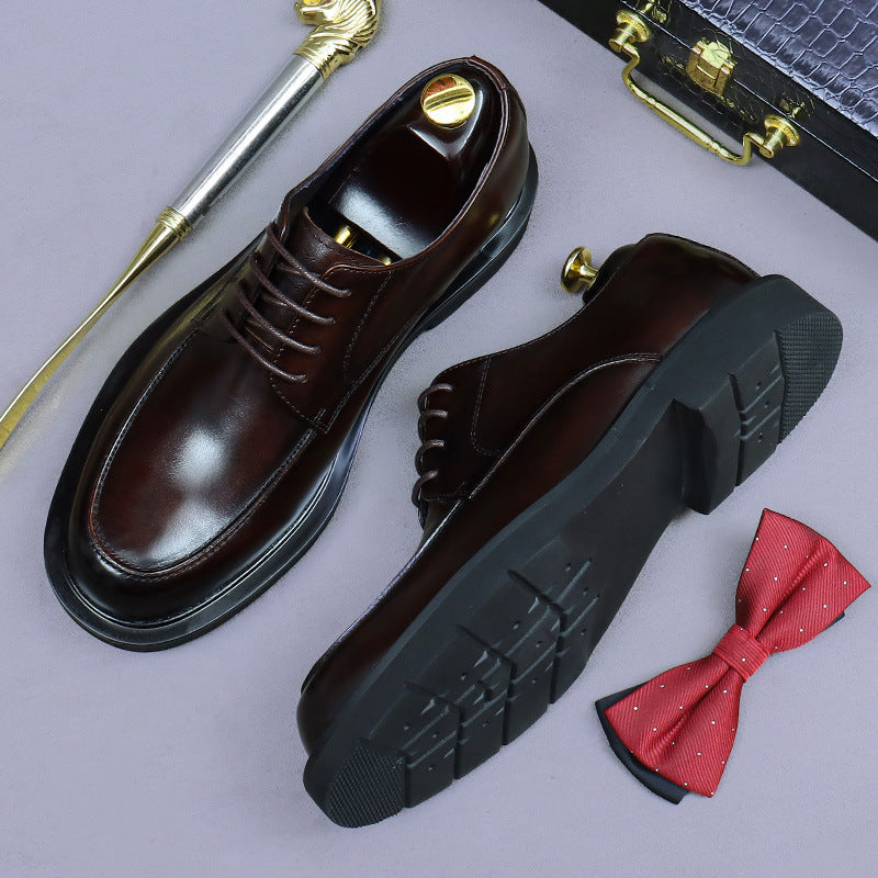 Derby shoes formal leather shoes men's wedding shoes 68912