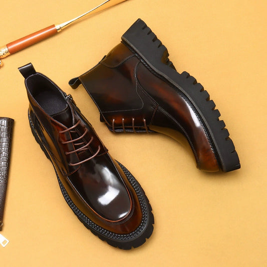 Men’s Winter Genuine Leather Martin Boots 23680