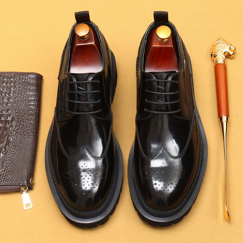 Men’s Genuine Leather Brogue Dress Shoes 23679