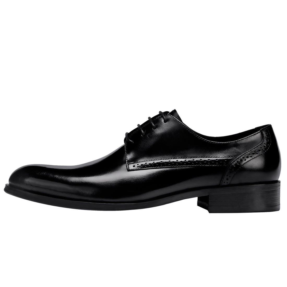 Chaussures en cuir de vachette de première couche pour hommes Chaussures d'affaires en cuir à lacets britanniques pour hommes Chaussures formelles en cuir de vachette de première couche23107 