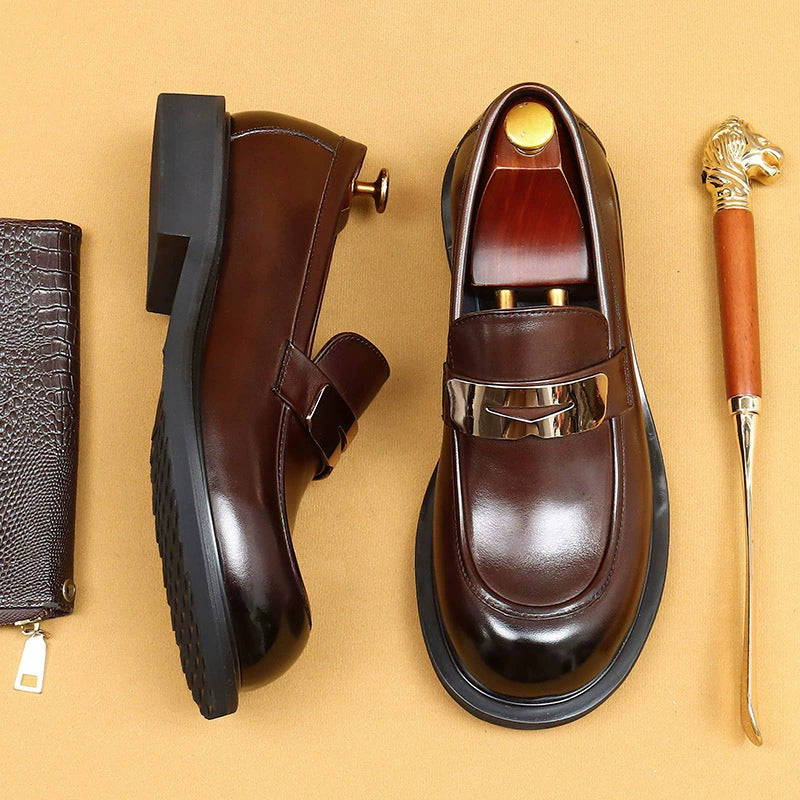 Slip-On Genuine Leather Casual Shoes for Men 89620