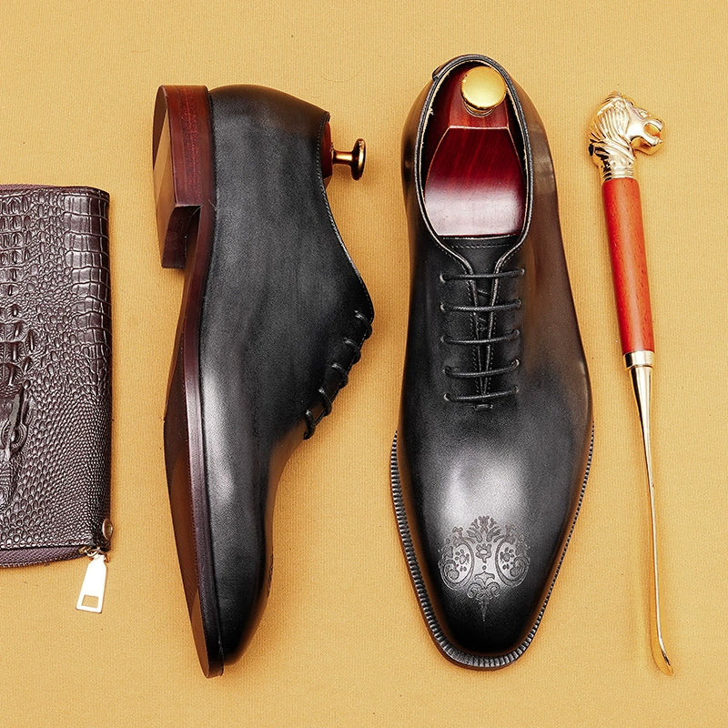 Men’s Carved Genuine Leather Oxford Shoes 68881