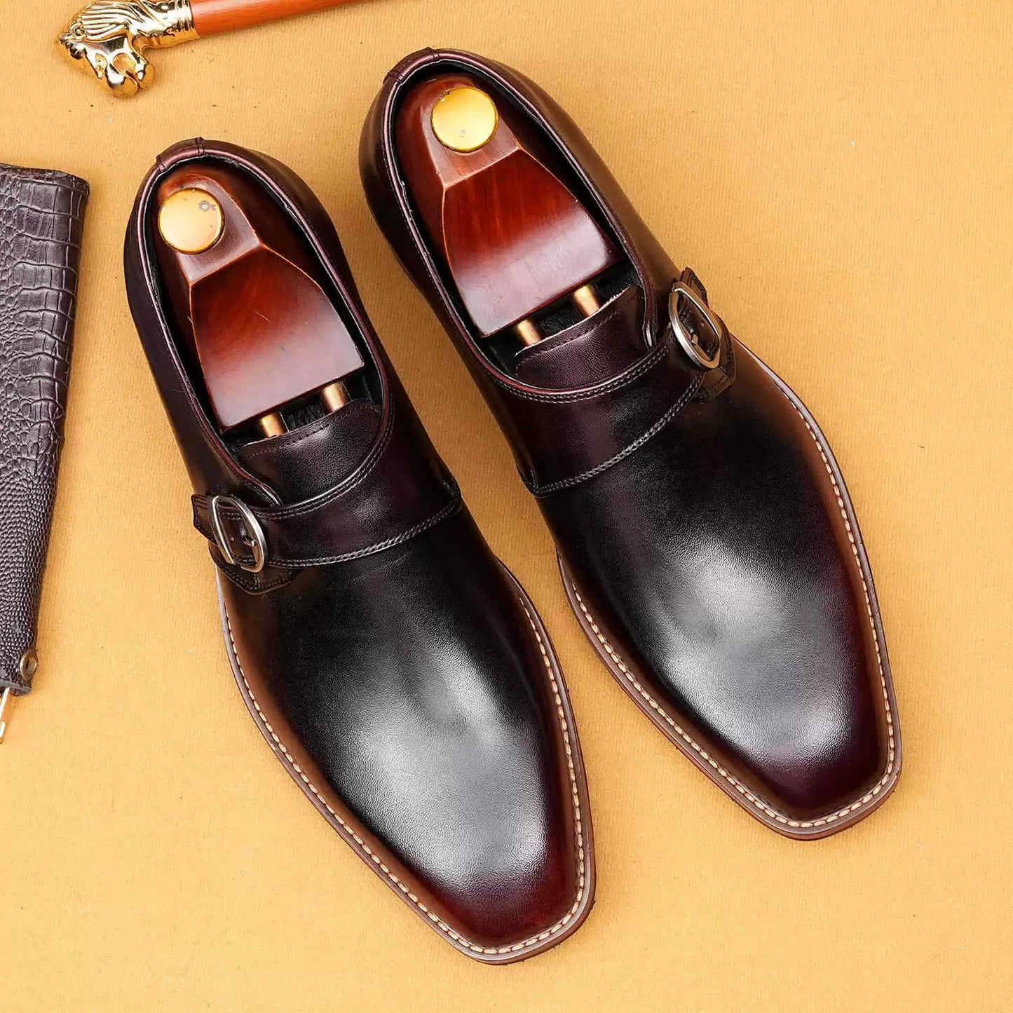 Premium British Style Buckle Dress Shoes 65173