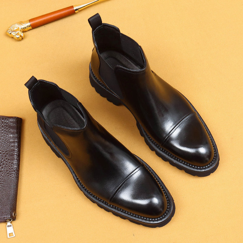 Men’s Three-Piece Pointed-Toe Chelsea Boots 96153