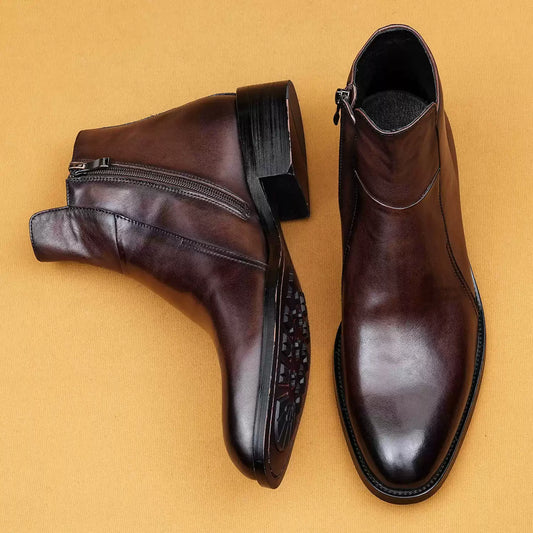 Men’s Genuine Leather Chelsea Martin Boots 68928