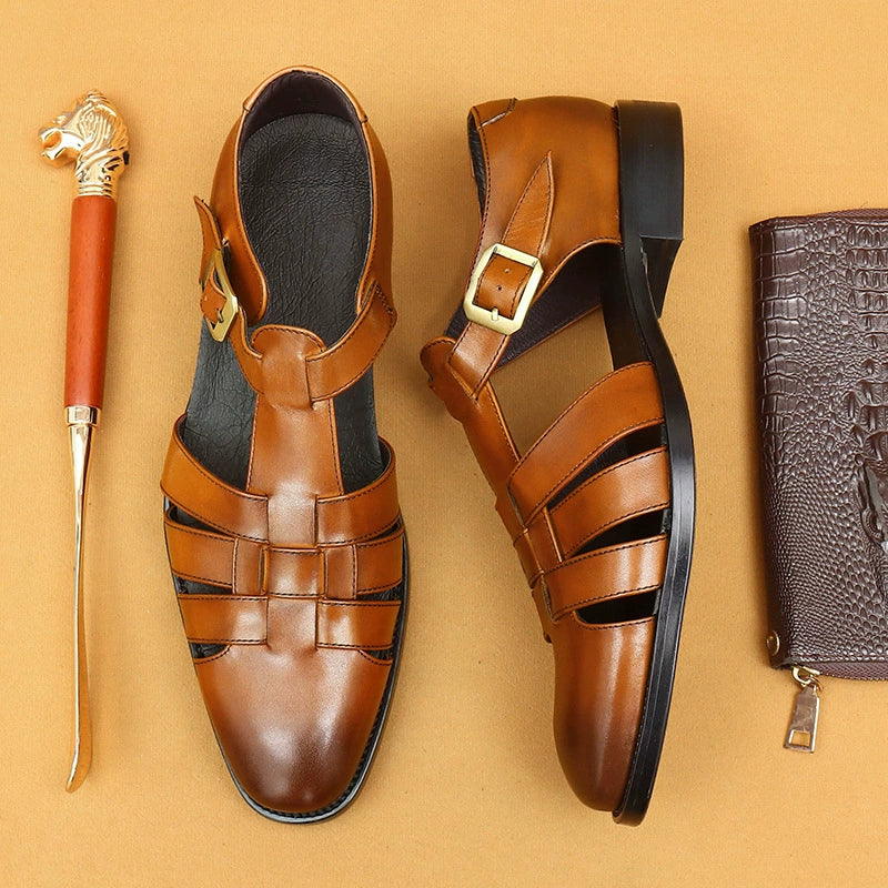 Men’s Premium Full-Grain Leather Sandals 96137