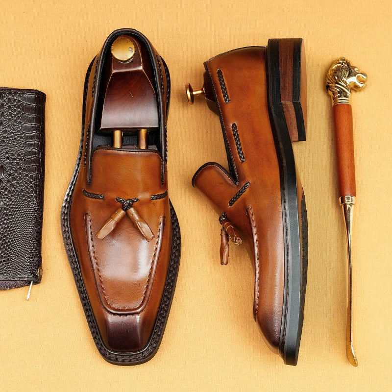 Men’s Tassel Business Leather Shoes 96159