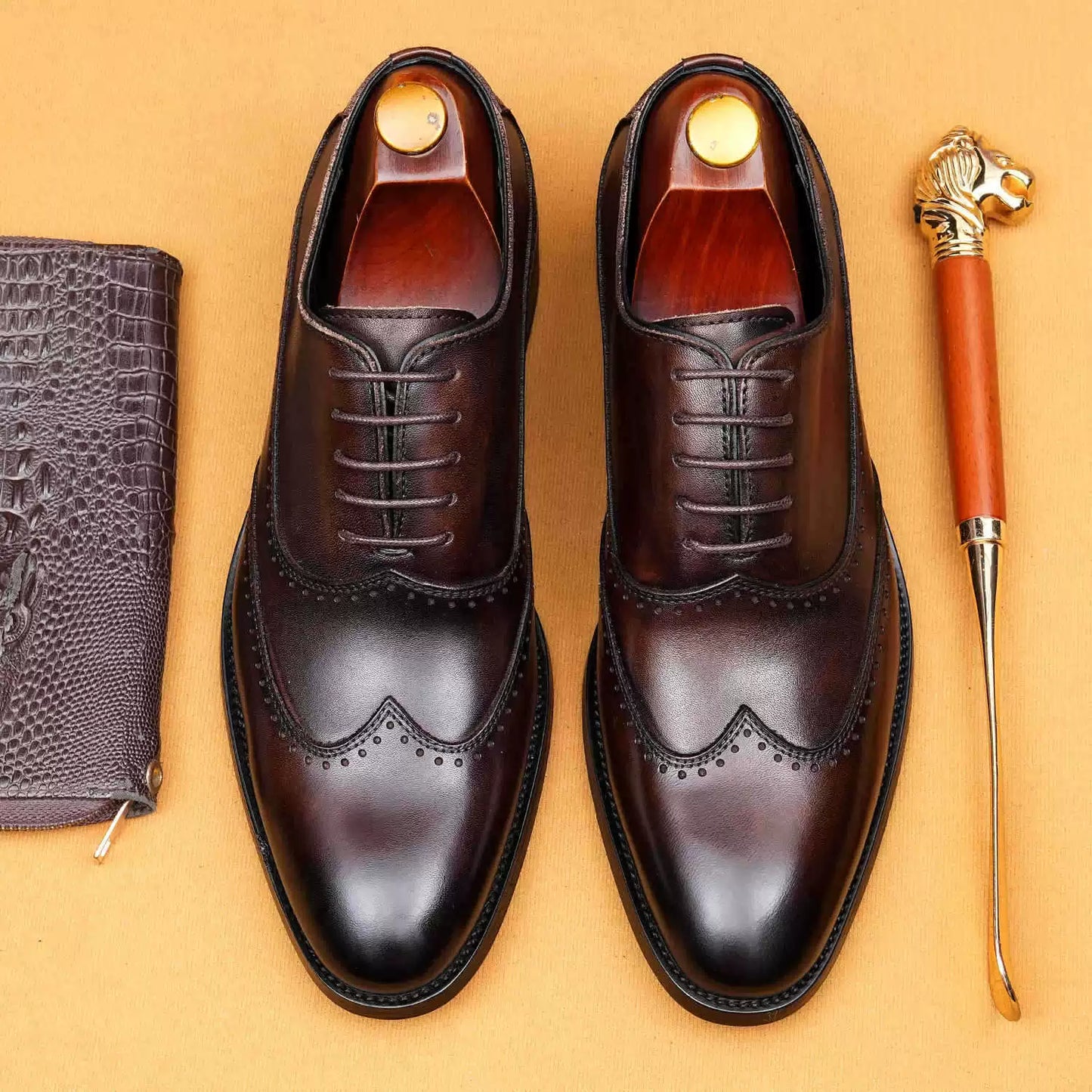 Formal Business Wedding Groom Pointed-Toe Shoes 68926