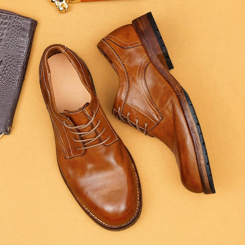 (Ships in 6 days)Men’s Horsehide Goodyear Welt Derby Shoes 1571-1